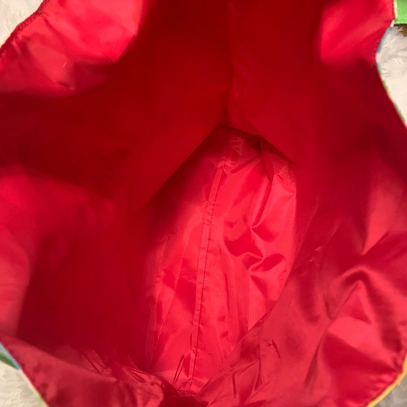 LILLY PULITZER for Estee Lauder Tropical lemon print canvas tote bag VVGUC+++ - Picture 6 of 9